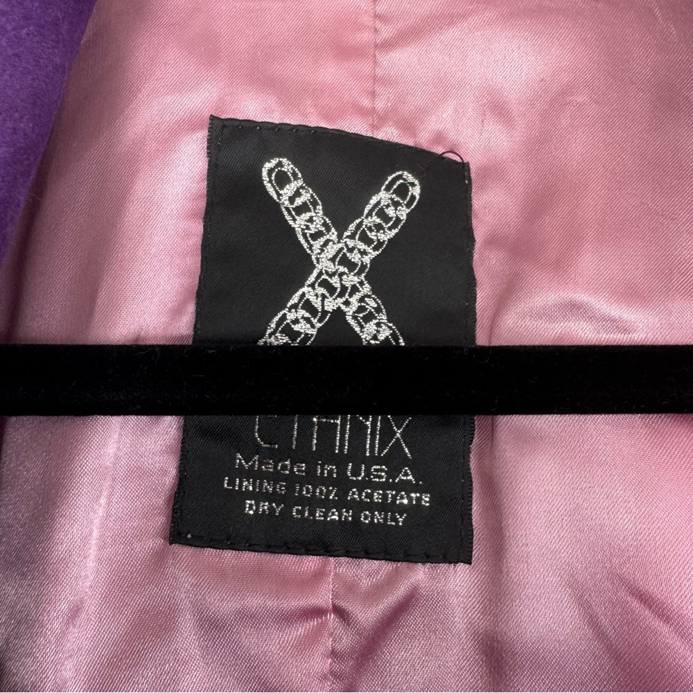 X by Ethnix Coat Vintage Suede Swing Color Block Open Front - Picture 10 of 11
